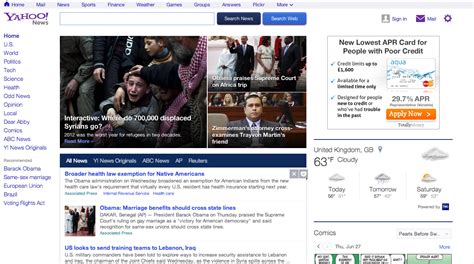 Help for Yahoo News for Web.